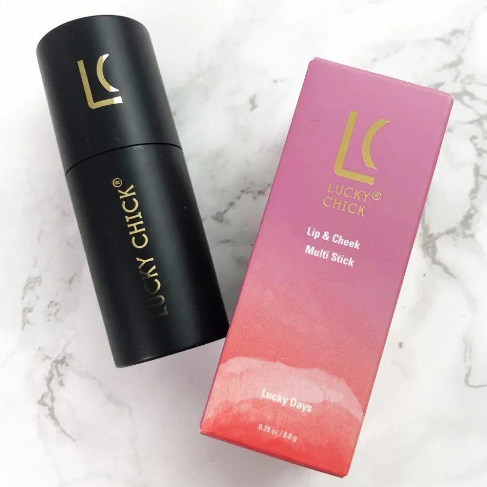 NIB Lucky Chick Eyeshadow Palette + Lip & Cheek Multistick Bundle